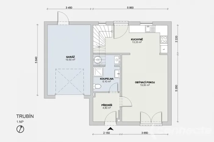 Prodej bytu 4+1, Trubín, Na Vyhlídce, 121 m2