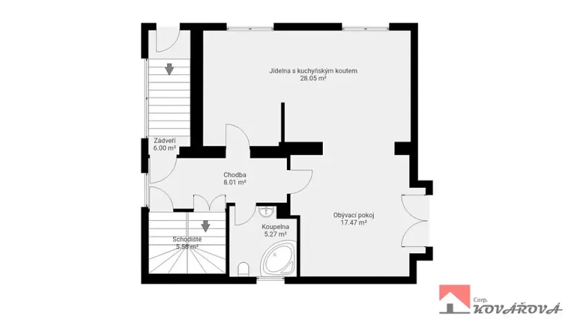 Prodej rodinného domu, Praha - Kunratice, Poběžovická, 221 m2