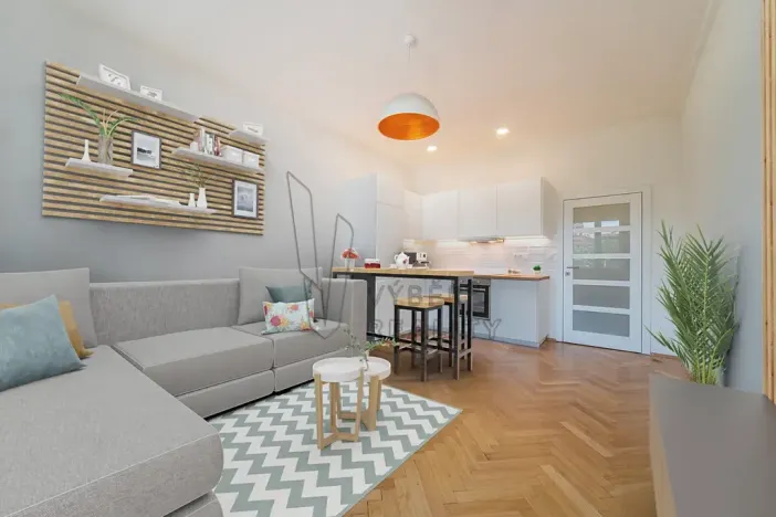 Pronájem bytu 1+kk, Praha - Smíchov, Nádražní, 28 m2