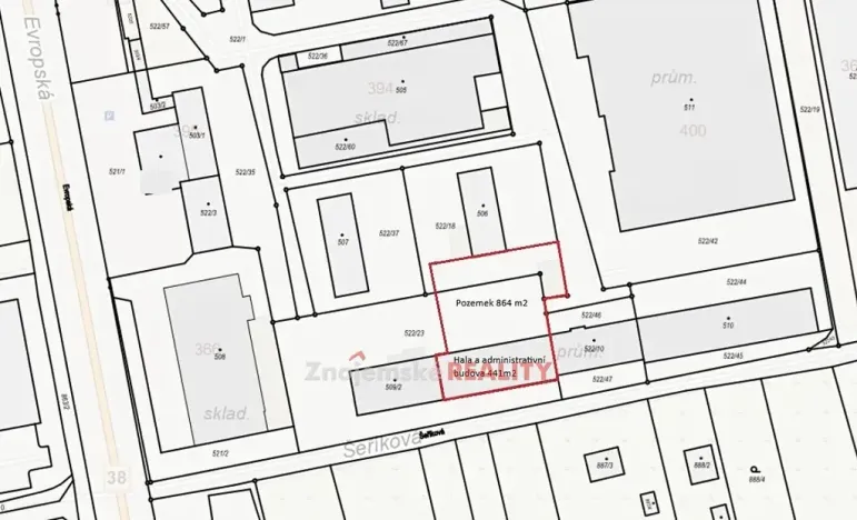Pronájem skladu, Znojmo, 441 m2
