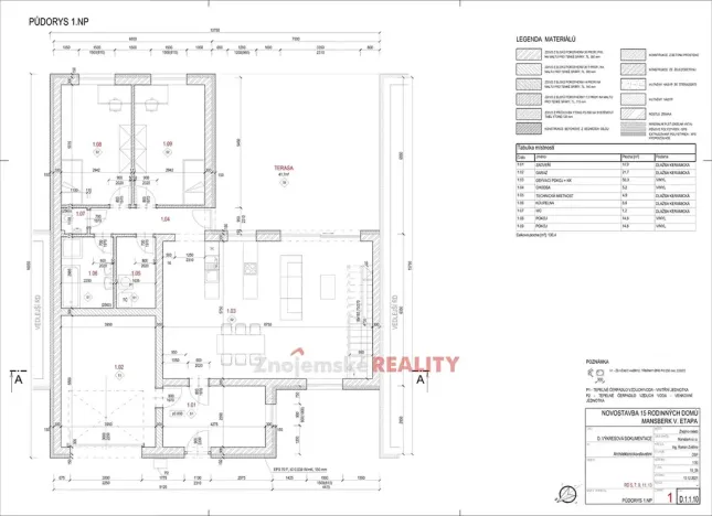 Prodej rodinného domu, Znojmo, Koukalova, 164 m2