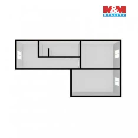 Pronájem bytu 2+1, Dolní Žandov, 63 m2