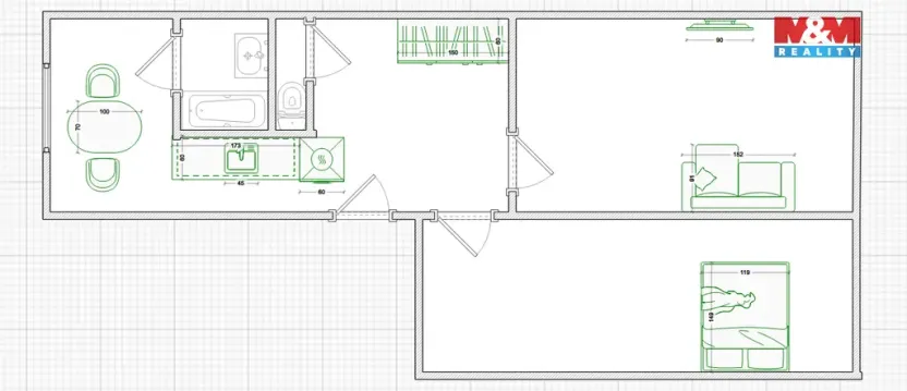 Pronájem bytu 2+1, Lázně Kynžvart, Dlouhá, 63 m2