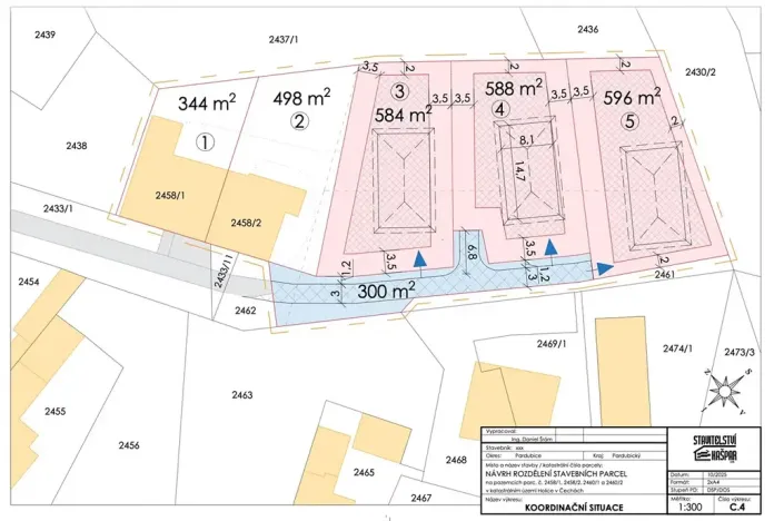 Prodej pozemku pro bydlení, Holice, Vrchlického, 2067 m2