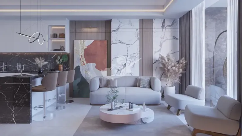 Prodej bytu 1+kk, Trikomo, Kypr, 39 m2