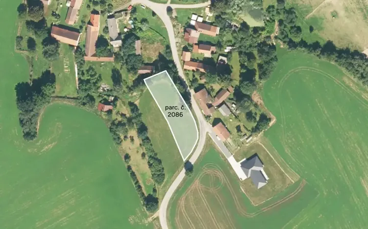 Prodej podílu pozemku pro bydlení, Křešín, 420 m2