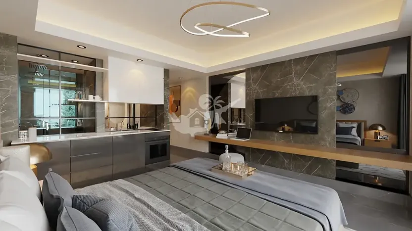 Prodej bytu 1+kk, Trikomo, Kypr, 37 m2