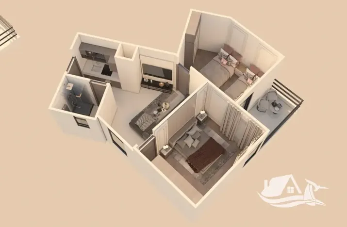 Prodej bytu 3+kk, Hurghada, Egypt, 66 m2