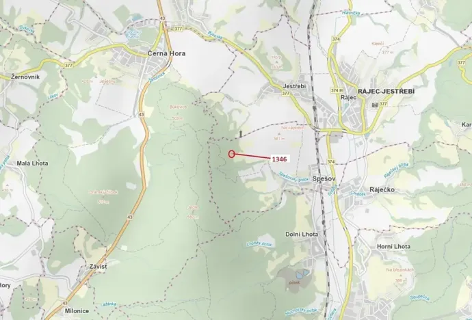 Dražba lesa, Spešov, 135 m2