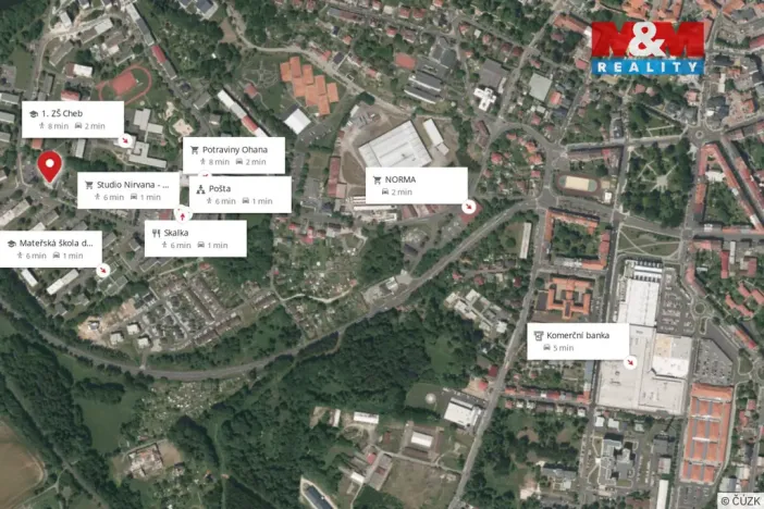 Pronájem bytu 3+1, Cheb, Přátelství, 71 m2