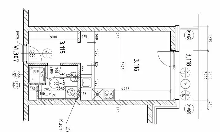 Pronájem bytu 1+kk, Plzeň, Kartónová, 39 m2