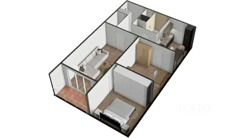 Prodej bytu 3+1, Bavorov, Na Sídlišti, 70 m2