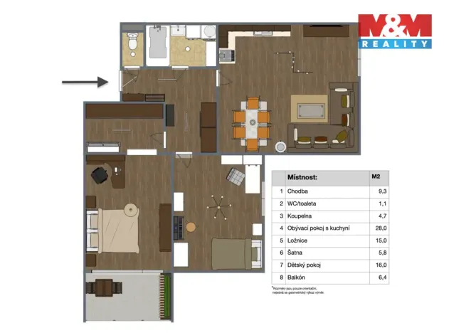Prodej bytu 3+kk, Holubice - Kozinec, Lipová, 86 m2