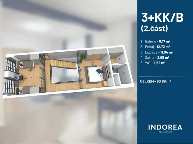 Pronájem bytu 3+kk, Praha, Kolbenova, 85 m2