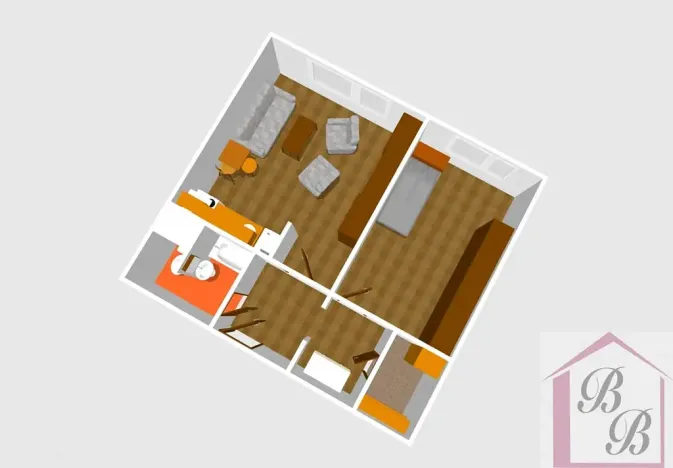 Pronájem bytu 1+1, Doksy, Hálkova, 42 m2