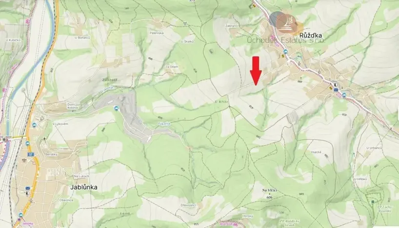 Prodej pozemku pro bydlení, Růžďka, 1891 m2