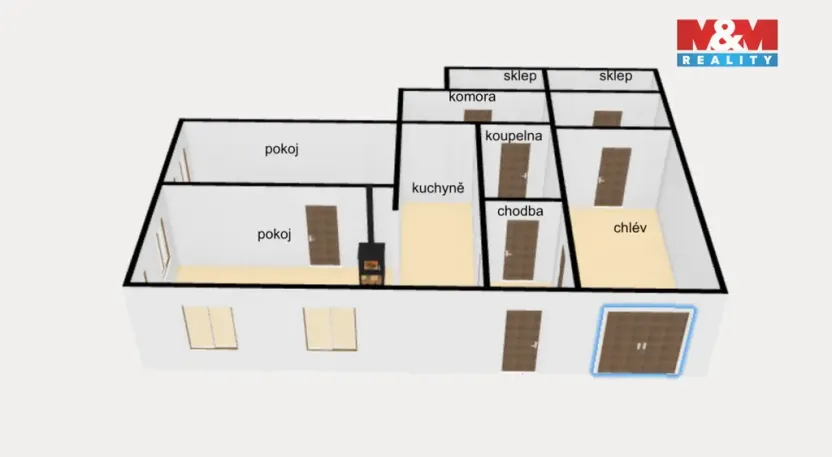 Prodej rodinného domu, Liberk - Uhřínov, 40 m2