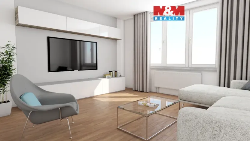 Prodej bytu 2+1, Ostrava - Zábřeh, Gerasimovova, 51 m2
