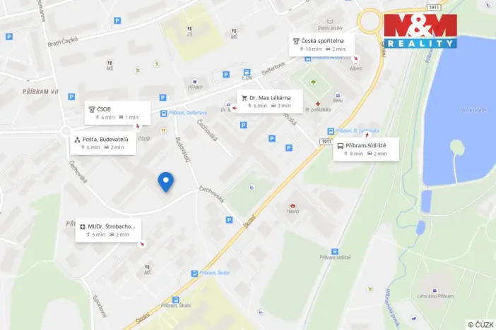 Pronájem bytu 2+1, Příbram - Příbram VIII, Čechovská, 59 m2