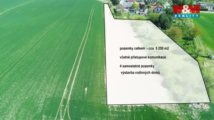 Prodej pozemku pro bydlení, Rychnovek - Zvole, 5250 m2