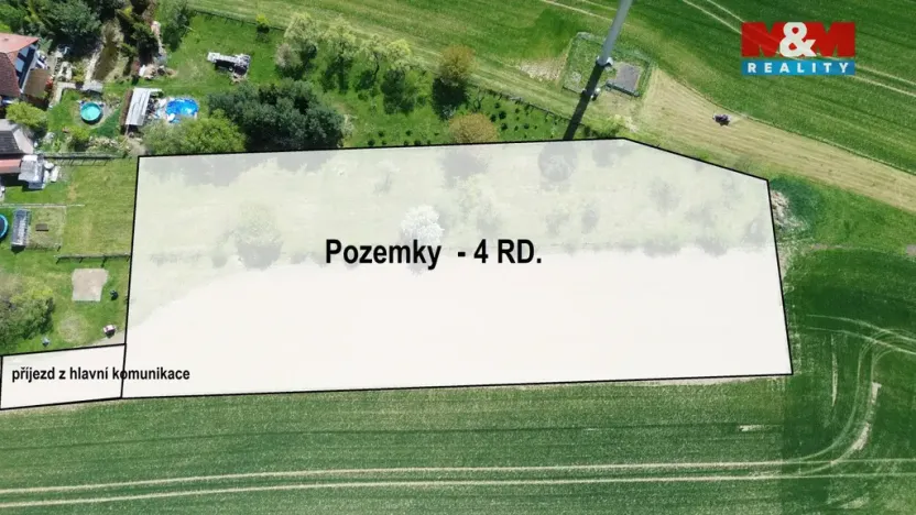 Prodej pozemku pro bydlení, Rychnovek - Zvole, 5250 m2