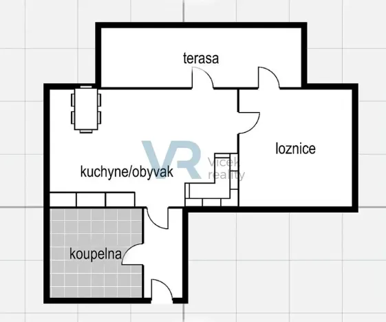 Pronájem bytu 2+kk, České Budějovice, Stromovka, 46 m2