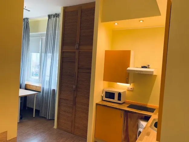 Pronájem bytu 1+kk, Praha - Holešovice, U Pergamenky, 28 m2