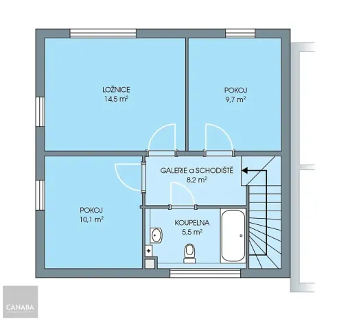 Prodej rodinného domu, Káraný, 97 m2