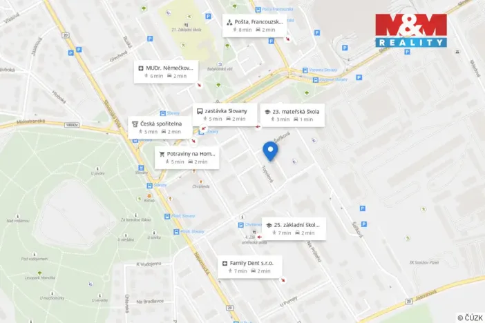 Pronájem bytu 2+1, Plzeň - Koterov, Topolová, 60 m2