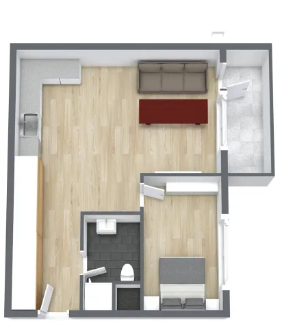 Pronájem bytu 2+kk, Kralupy nad Vltavou, sídl. Hůrka, 34 m2