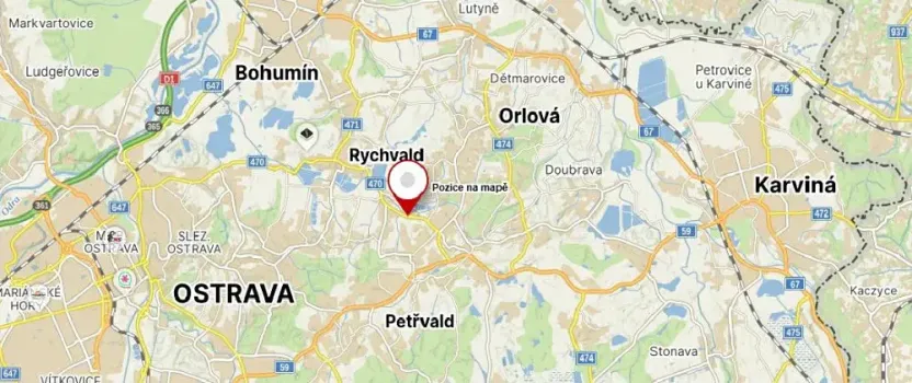 Dražba pozemku, Orlová, 1947 m2