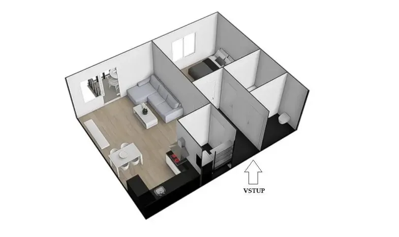 Prodej bytu 2+kk, Brno - Líšeň, Houbalova, 62 m2