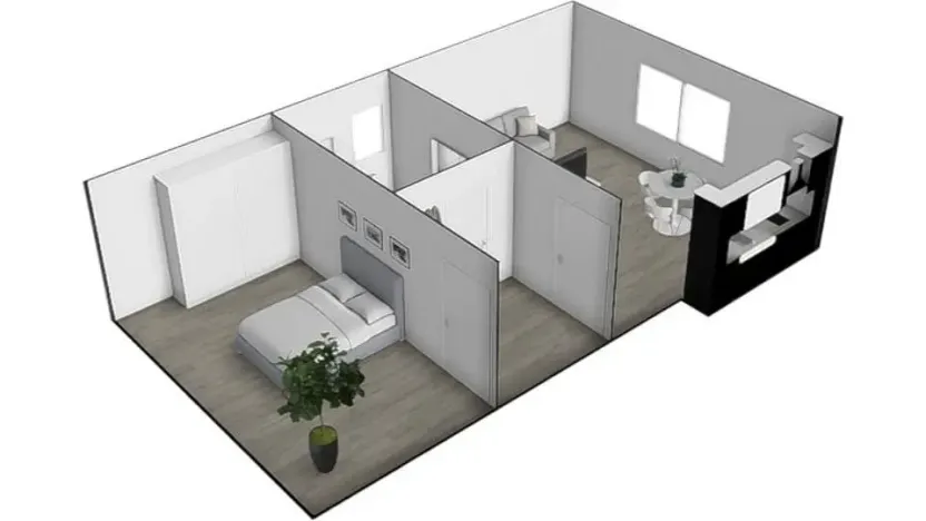 Pronájem bytu 2+kk, Brno - Ivanovice, Hřebíčková, 48 m2