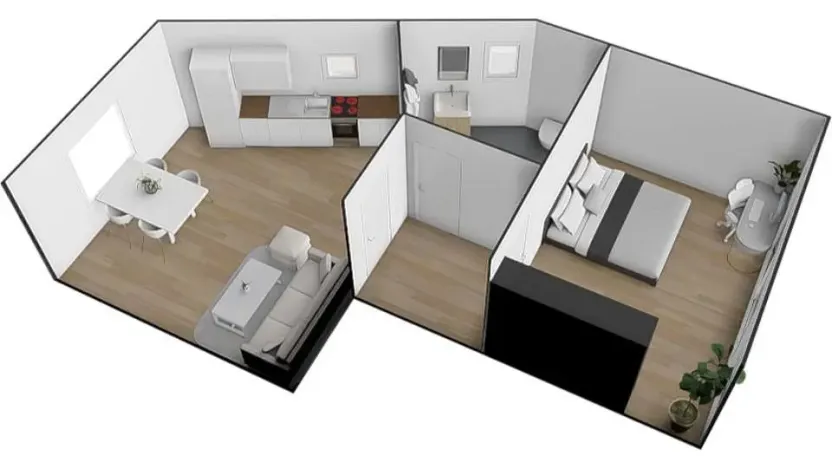 Pronájem bytu 2+kk, Brno - Ivanovice, Hřebíčková, 33 m2