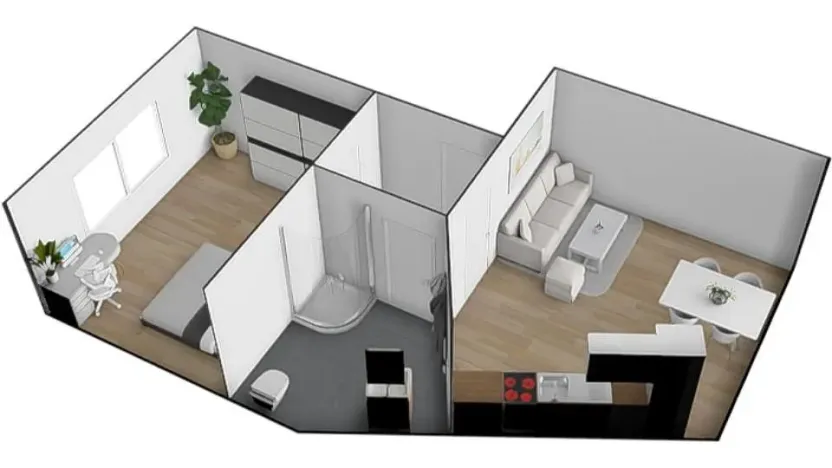 Pronájem bytu 2+kk, Brno - Ivanovice, Hřebíčková, 33 m2
