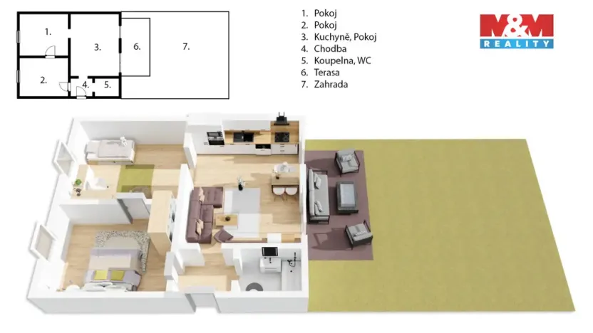 Prodej bytu 3+kk, Hradec Králové - Pražské Předměstí, Bozděchova, 72 m2