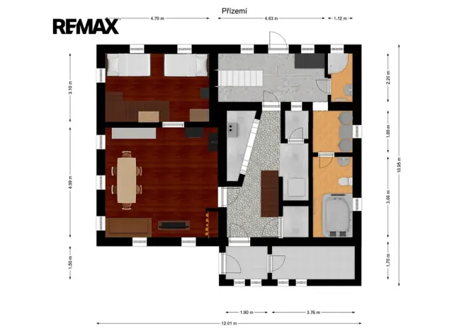 Prodej chalupy, Polevsko, 185 m2