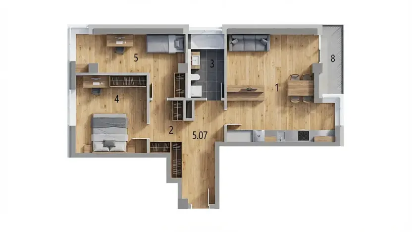 Prodej bytu 2+kk, Luhačovice, Zatloukalova, 39 m2
