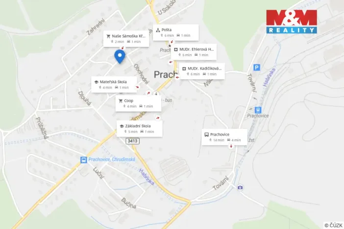 Pronájem bytu 3+kk, Prachovice, Dlouhá, 55 m2