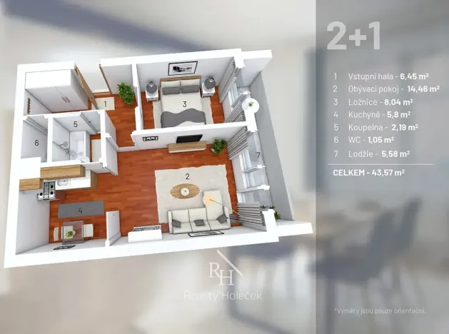 Prodej bytu 2+kk, Kladno, Čs. armády, 40 m2