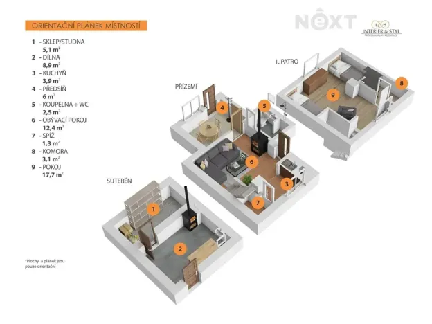 Prodej chaty, Vlašim, Za Akáty, 61 m2