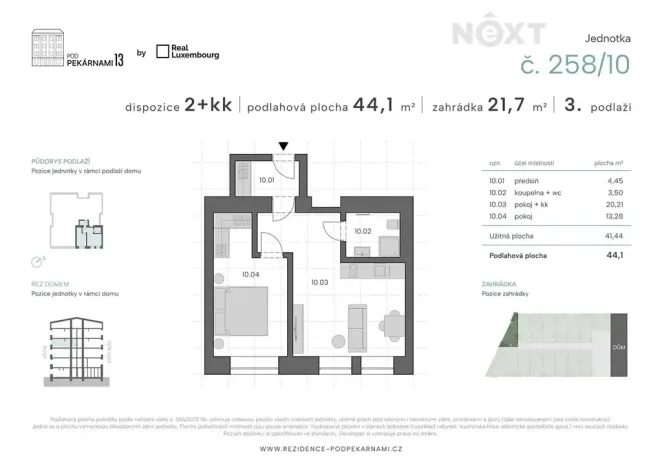 Prodej bytu 2+kk, Praha - Vysočany, Pod pekárnami, 44 m2
