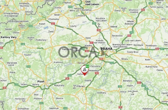 Prodej pozemku, Hostomice, 8431 m2