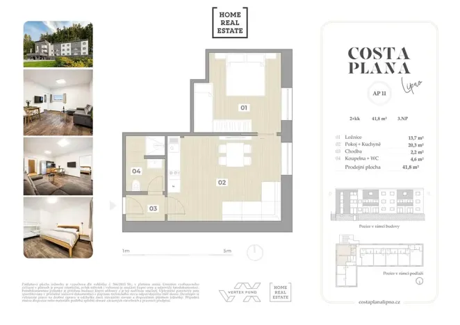 Prodej bytu 2+kk, Černá v Pošumaví, 42 m2