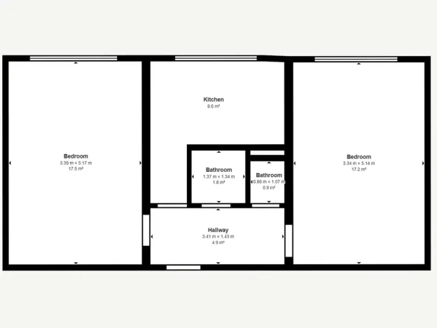 Pronájem bytu 2+1, Mělník, Sídl. Střed, 52 m2