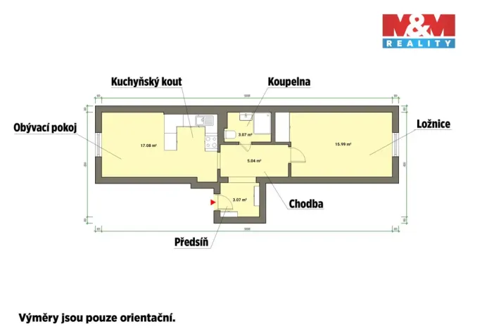 Pronájem bytu 1+1, Františkovy Lázně, Kollárova, 48 m2