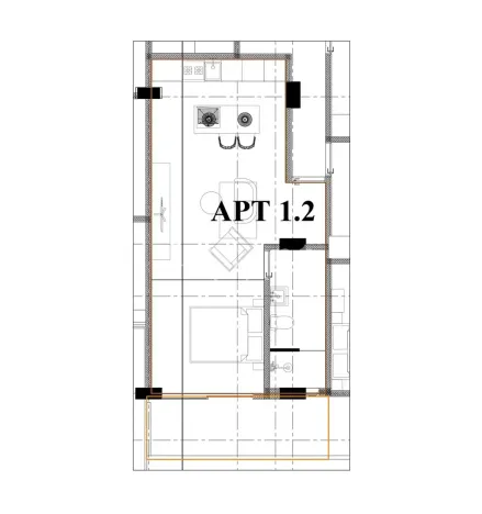 Prodej bytu 2+kk, Kerobokan, Indonésie, 38 m2