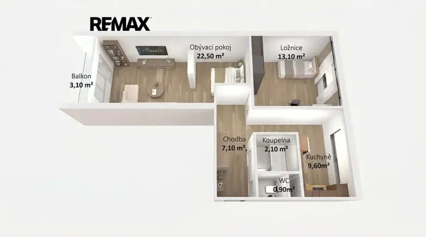 Prodej bytu 2+1, Frýdek-Místek, Politických obětí, 55 m2