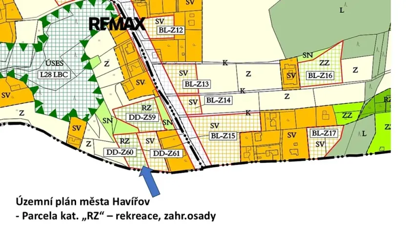 Prodej zahrady, Havířov, 1256 m2