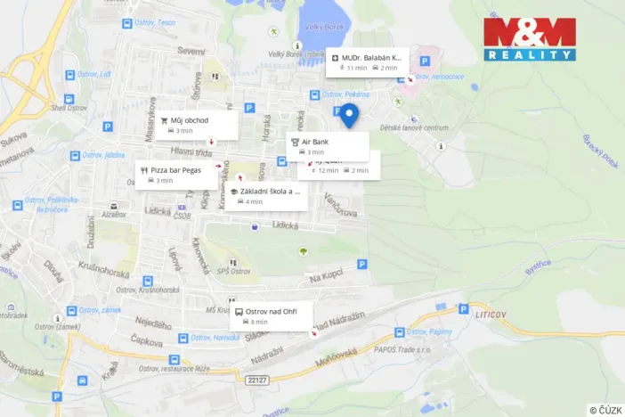 Prodej bytu 2+kk, Ostrov, Hlavní třída, 56 m2